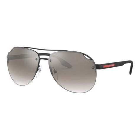 Prada Linea Rossa PS 52VS Black Polarised Sunglasses 